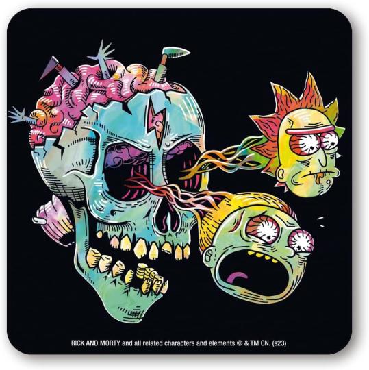 Rick and Morty - Eyeball Skull - Untersetzer - Coaster 
