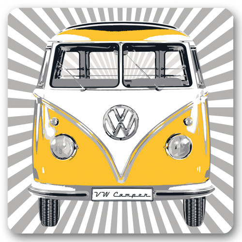VW Collection - Untersetzer - Coaster - Bulli gelb 