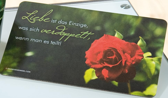 GILDE Frühstücksbrettchen Liebe verdoppelt sich 