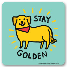 Stay Golden Untersetzer - Coaster - Badge Bomb 