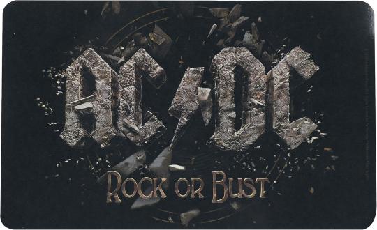 AC/DC -Rock or Bust - Frühstücksbrettchen - schwarz 