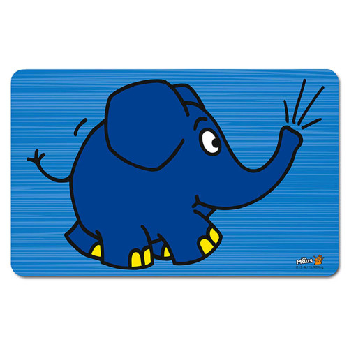Die Sendung mit der Maus - Elefant - Frühstücksbrettchen - blau 