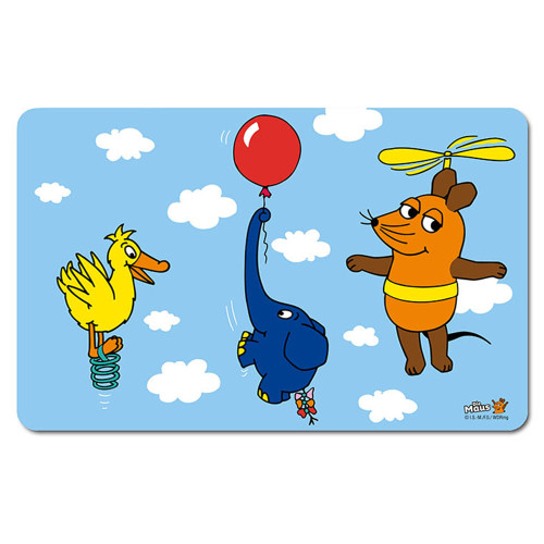 Die Sendung mit der Maus - Fliegen - Frühstücksbrettchen - hellblau 