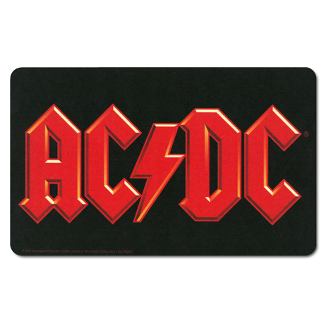 AC/DC - Logo - Frühstücksbrettchen - schwarz 
