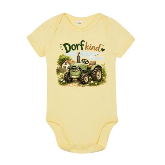 Babybody aus Biobaumwolle -- Dorfkind 