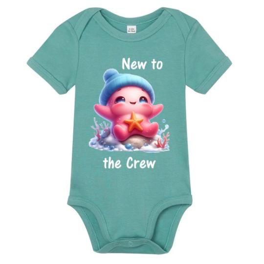 Babybody aus Biobaumwolle -- New to the Crew Seestern 