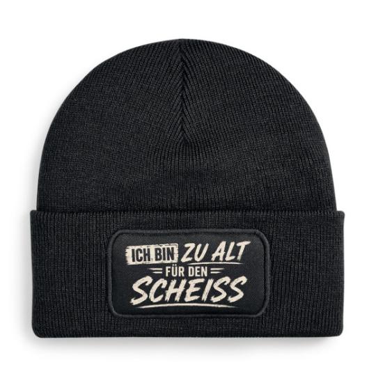 Beechfield Original Patch Beanie - Ich bin zu alt für den Scheiß 