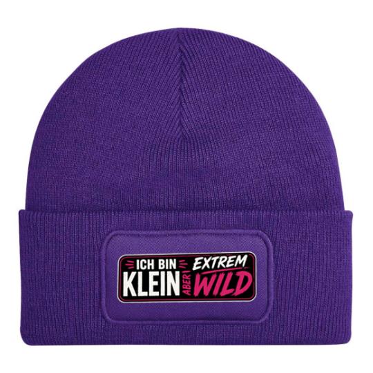 Beechfield Original Patch Beanie - Ich bin klein aber wild 
