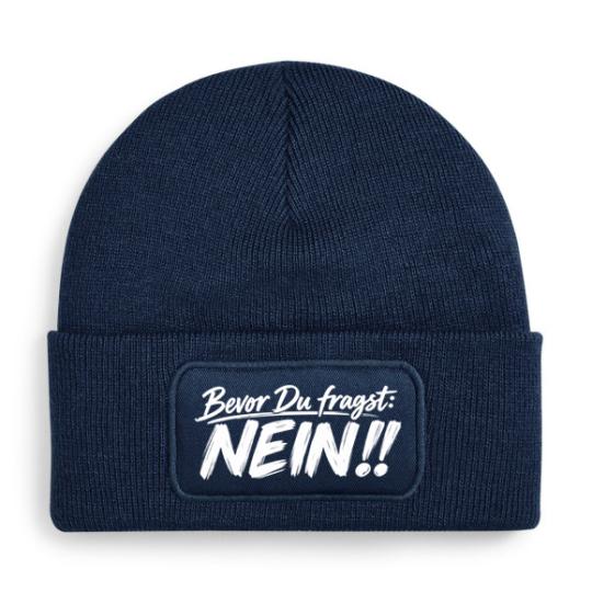 Beechfield Original Patch Beanie - Bevor Du fragst: Nein 
