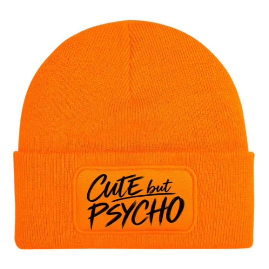 Beechfield Original Patch Beanie - Cute but Psycho 