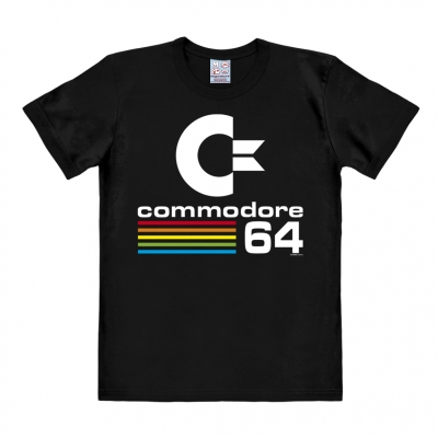 Logoshirt Nerd - Commodore C64 T-Shirt Herren - schwarz 