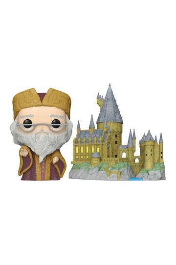 Harry Potter POP! Town Vinyl Figur Dumbledore w/Hogwarts 9 cm 