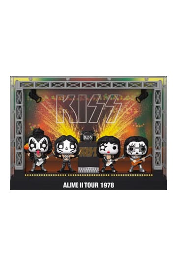 Kiss POP! Moments DLX Vinyl Figuren 4er-Pack Alive II 1978 Tour 9 cm 