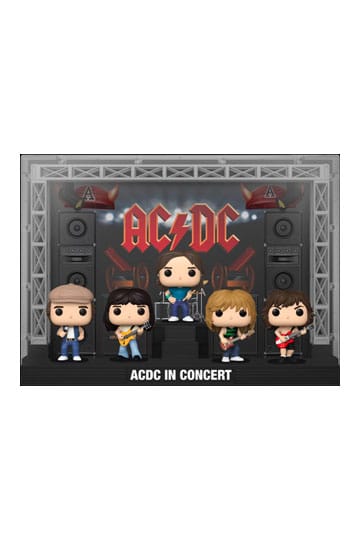 AC/DC POP! Moments DLX Vinyl Figuren 5er-Pack AC/DC in Concert 9 cm 