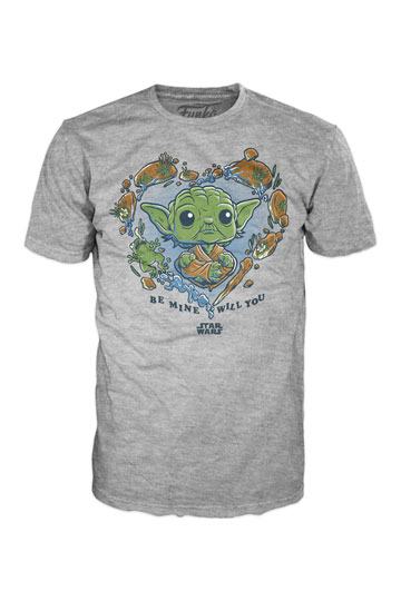 Star Wars Loose POP! Tees T-Shirt Be Mine Yoda 