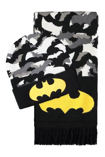 DC Comics Beanie & Schal Set Batman Logo 