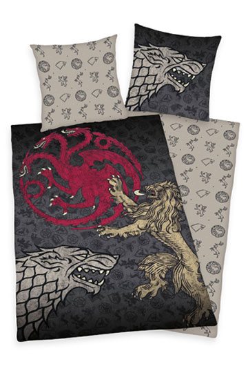 Game Of Thrones Bettwäsche Logos 135 x 200 cm / 80 x 80 cm 