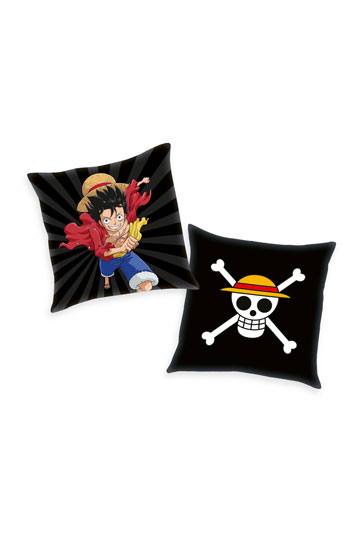 One Piece Kissen Skull & Monkey D. Ruffy 40 x 40 cm 