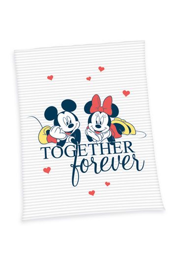 Disney Flanell-Fleecedecke Mickey & Minnie 150 x 200 cm 