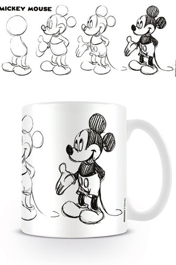 Micky Maus Tasse Sketch Process 