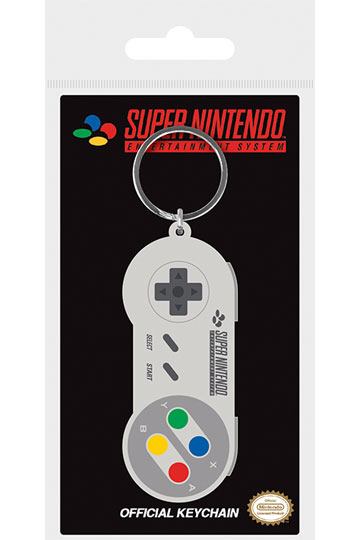 Nintendo Gummi-Schlüsselanhänger SNES Controller 6 cm 