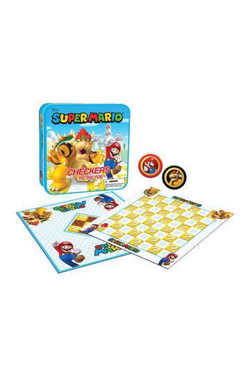 Super Mario Brettspiel Dame & Tic-Tac-Toe Mario vs. Bowser Collector's Game 