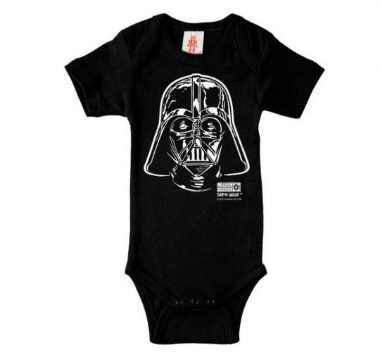 Logoshirt - Darth Vader Baby-Body Kurzarm diverse Farben 