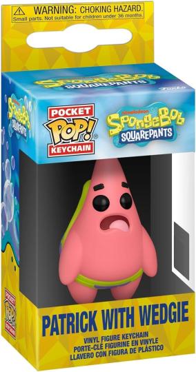 SpongeBob Schwammkopf POP! Vinyl Schlüsselanhänger 4 cm Patrick w/Wedgie 