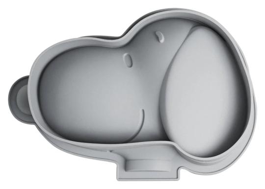 Peanuts Silikon-Backform Snoopy grau 