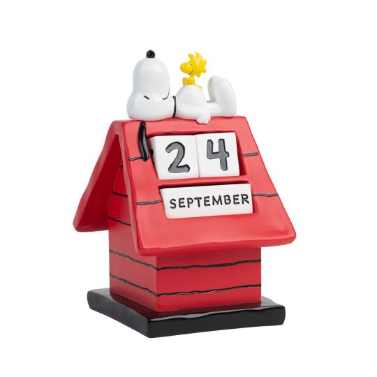 Peanuts 3D Ewiger Kalender Snoopy Hundehütte 