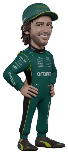 Formel 1 Minix Figur Fernando Alonso (Aston Martin) 12 cm 
