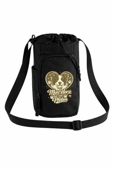 Hundetrinkflaschentasche – Studio Water Bottle Carrier - Mein Herz hat vier Pfoten 