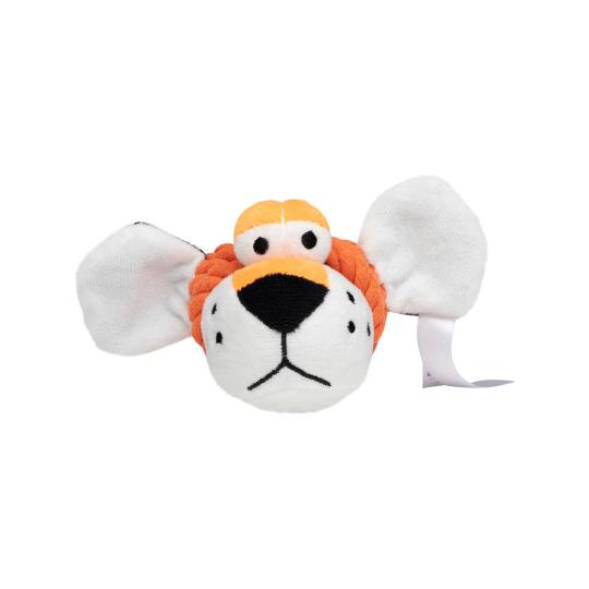Hundespielzeug Knotentier Tiger – oranges Seilspielzeug, ca. 17 cm 