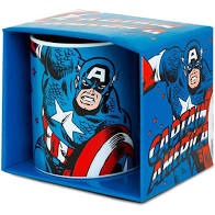 Logoshirt Marvel Comics - Captain America Porzellan Tasse - Kaffeebecher - blau - Lizenziertes Originaldesign 