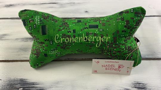 Nadelbienen Leseknochen Platine mit Stick "Cronenberger" 