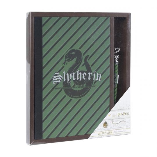 Stationery Set Varita Harry Potter Slytherin 