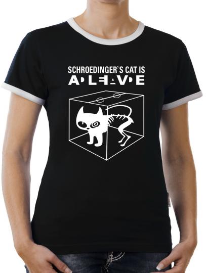 TLM Schroedingers Cat Kontrast T-Shirt Damen 