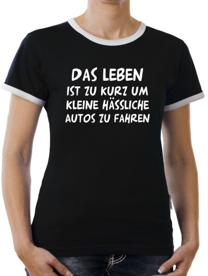 TLM Das Leben ist zu kurz... Kontrast T-Shirt Damen 