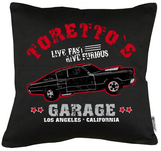 Toretto Garage Kissen mit Füllung 40x40cm 