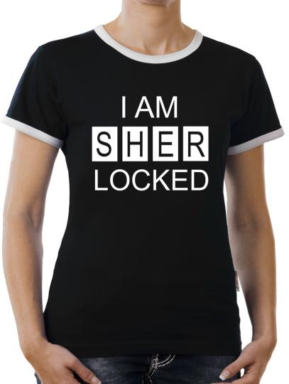 TLM I am Sherlocked Kontrast T-Shirt Damen 