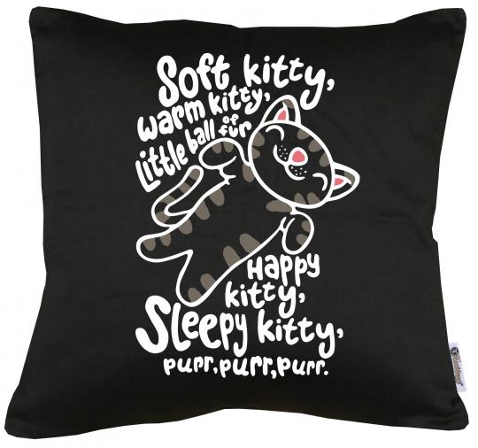 Soft Kitty Purr Purr Purr Kissen mit Füllung 40x40cm 