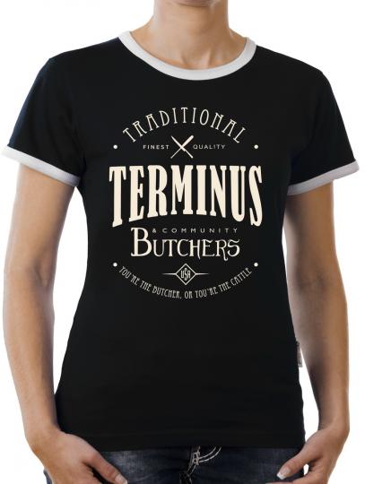 TLM Terminus Butchers Kontrast T-Shirt Damen 