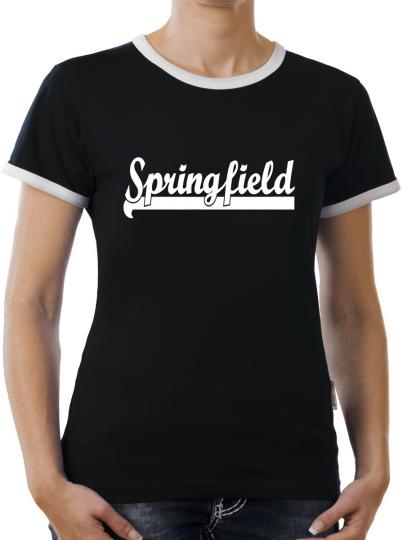 TLM Springfield Kontrast T-Shirt Damen 