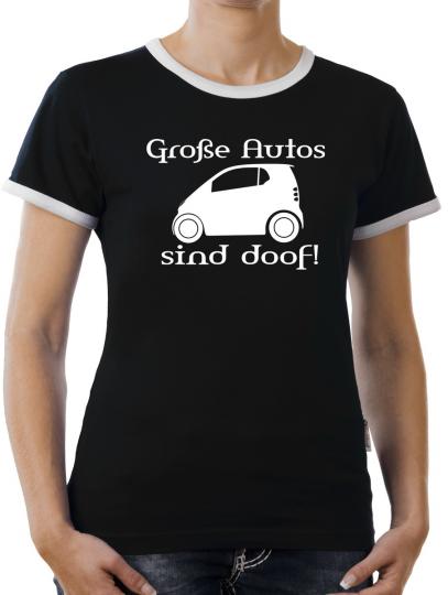 TLM Große Autos sind doof! Kontrast T-Shirt Damen 