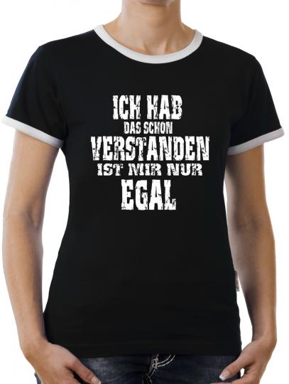 TLM Ich habe das Verstanden... Kontrast T-Shirt Damen 