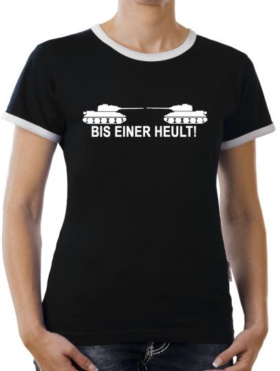 TLM Bis einer heult! Kontrast T-Shirt Damen 