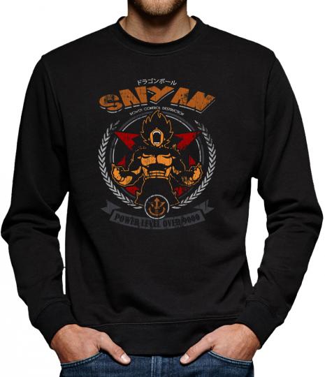 TLM Saiyan Saiyan Power Level Sweatshirt Pullover Herren 
