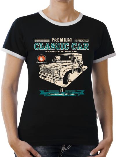 TLM Youngtimer Landi Oldtimer Kontrast T-Shirt Damen 