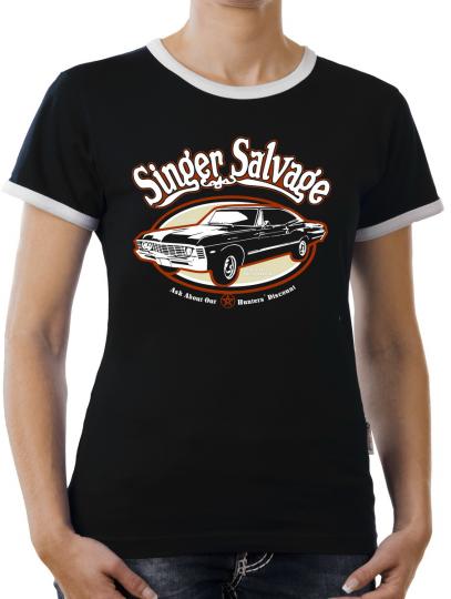 TLM Singer Salvage Winchester Kontrast T-Shirt Damen 