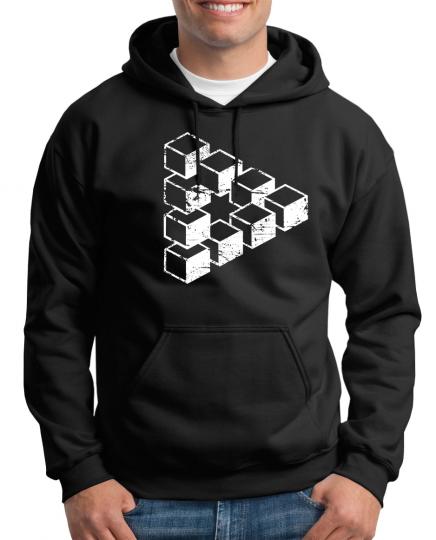 Sheldons Escher Cube Kapuzenpullover 